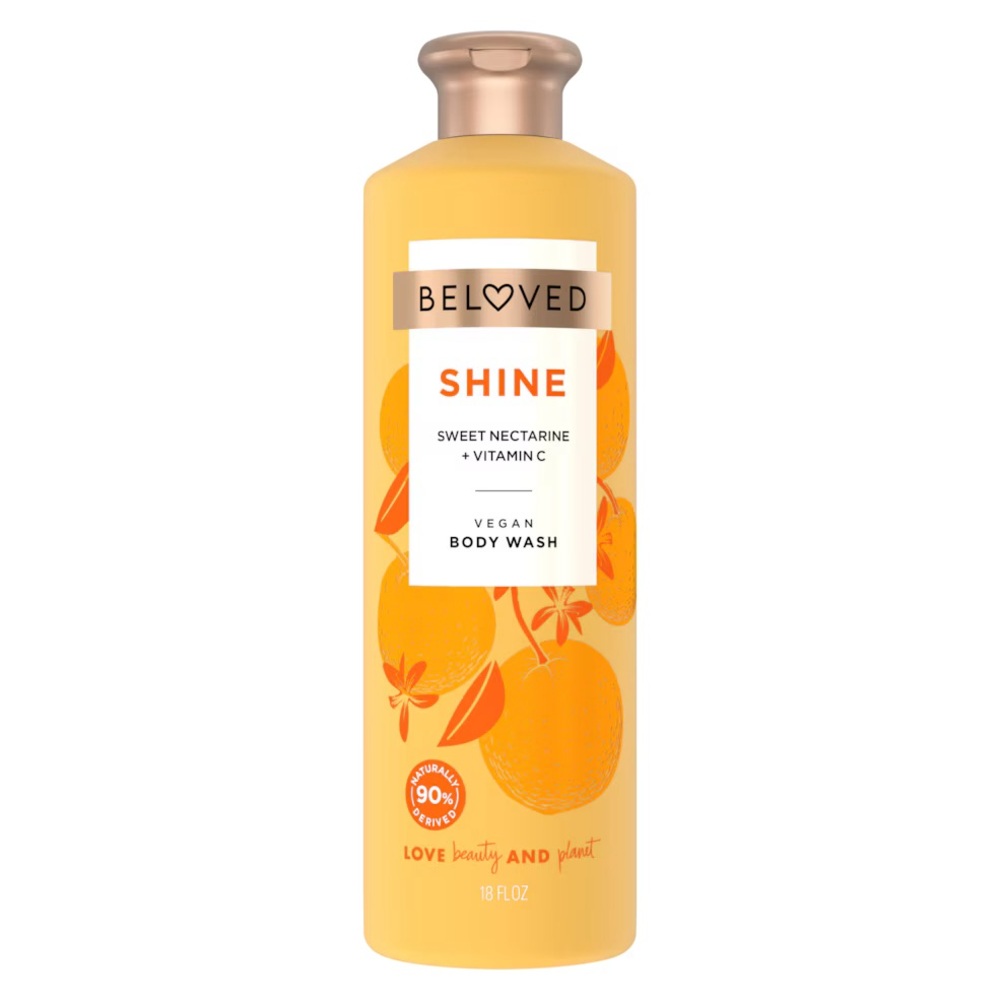 Beloved Shine Vegan Body Wash with Sweet Nectarine & Vitamin C, NEW